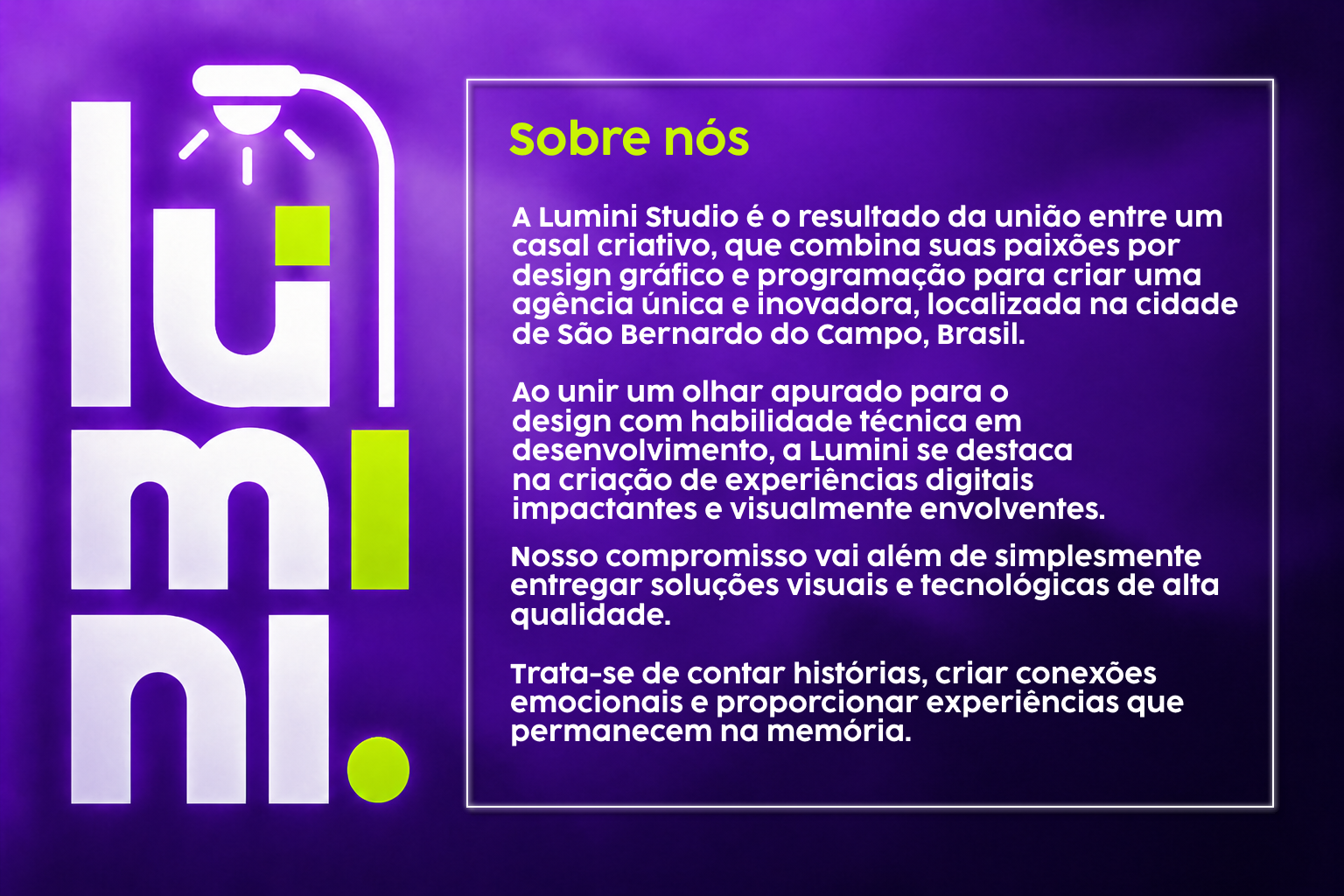 Sobre a Lumini Studio
